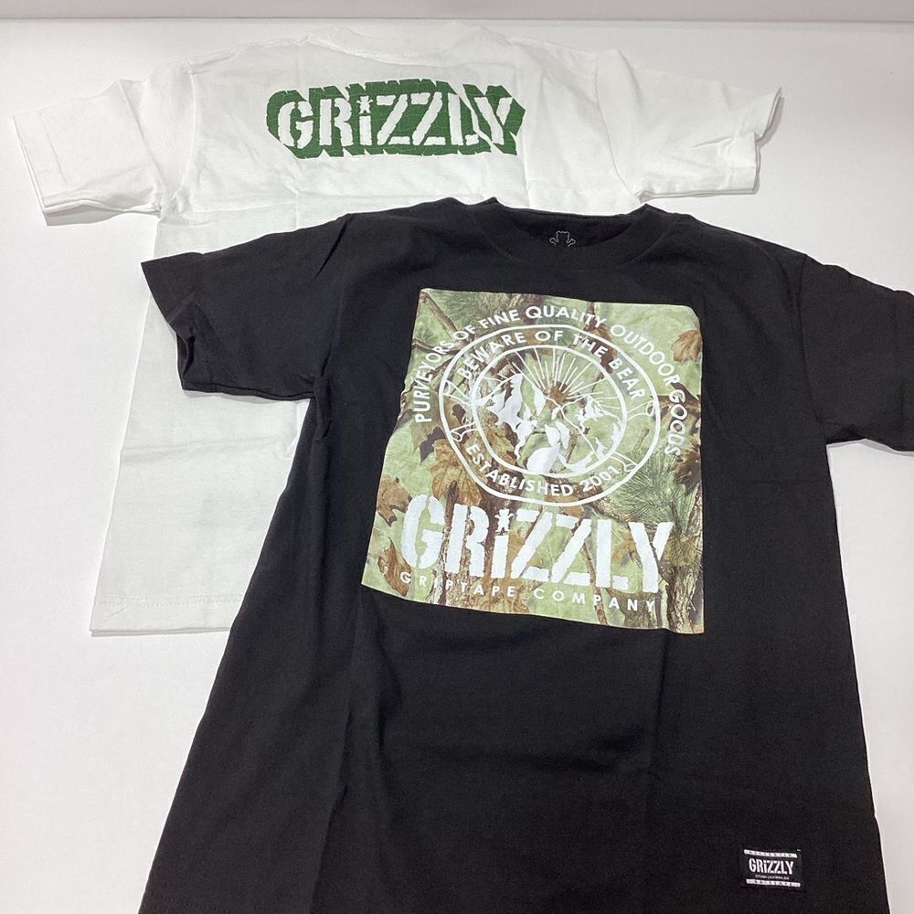 Grizzly Griptape Company Skateboard T-shirt Lot New S